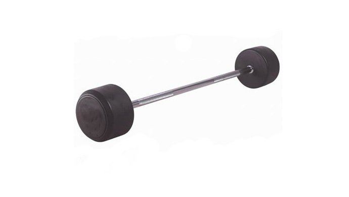 UL-D036 Fixed Straight Rubber Barbell