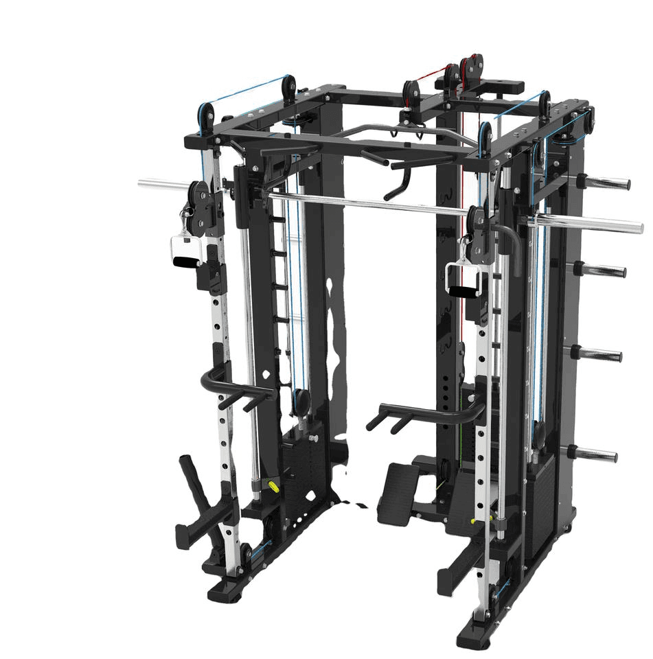 UL-E1009 Multi-Functional Smith Machine(3 sets weight stacks)